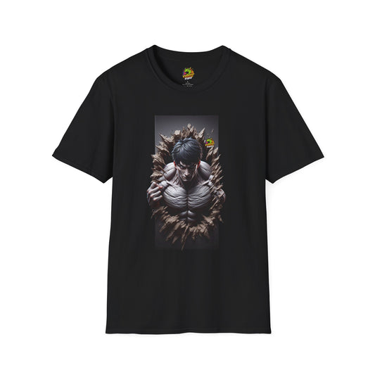 UFC T Shirt | Unleash Fierce Confidence | UFC Tee with Baki Anime Power for Fitness Enthusiasts - High Quality Image