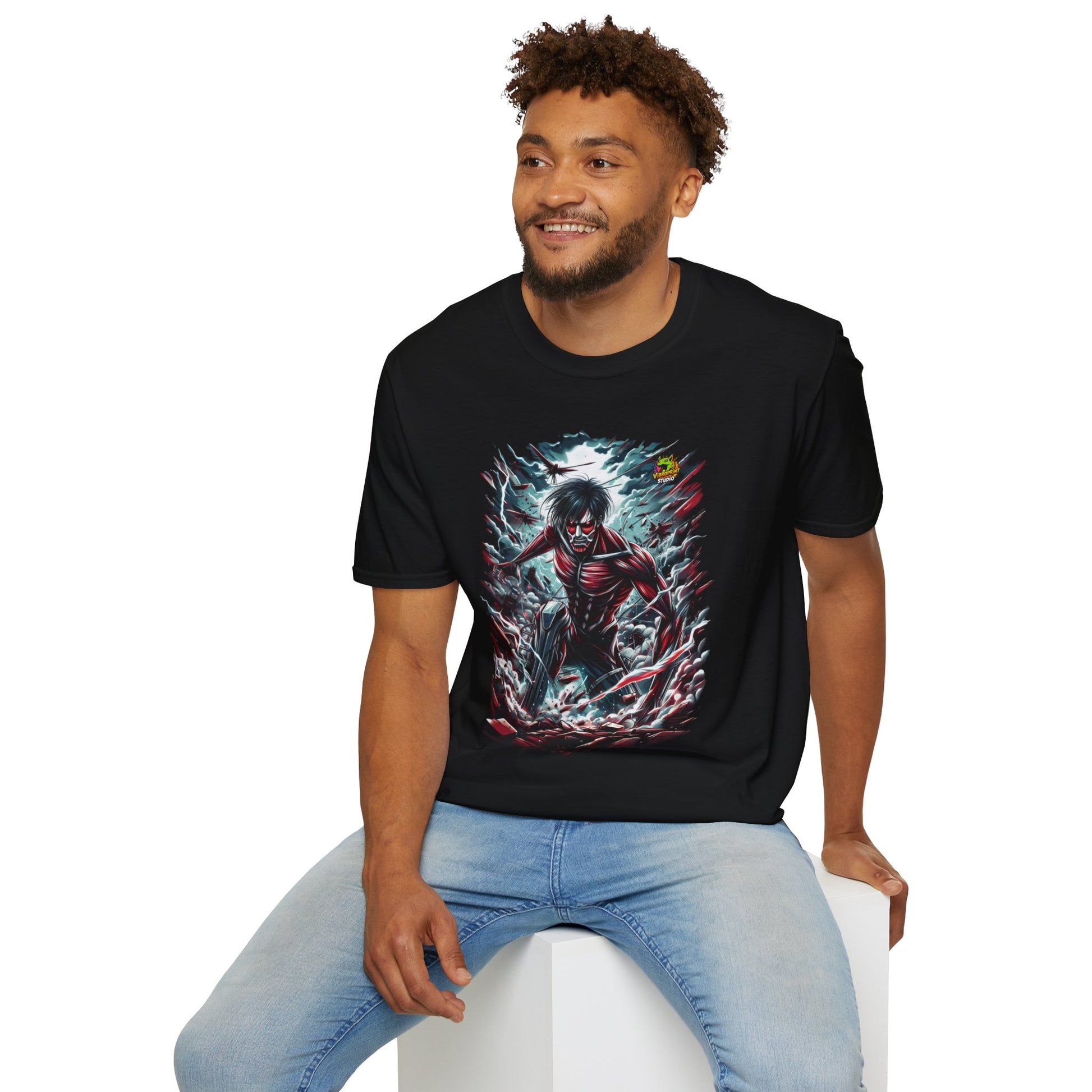 high-quality - Eren Yeager Titan’s Awakening Tee | Attack on Titan Shirt | Shingeki - custom-made. limited stock. Order yours now and stand out with this exclusive piece!