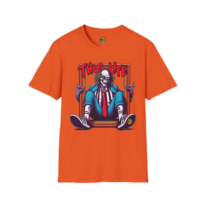 Halloween - Beetlejuice Shirt | Thug Life Inspired Tee | Halloween Graphic T-Shirt | Spooky Beetlejuice Style - custom-made. limited stock. Order yours now and stand out with this exclusive piece!