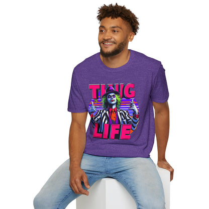 Tee - Beetlejuice Shirt | Thug Life Graphic Shirt | Funny Halloween Beetlejuice Tee - custom-made. perfect gift idea. Order yours now and stand out with this exclusive piece!