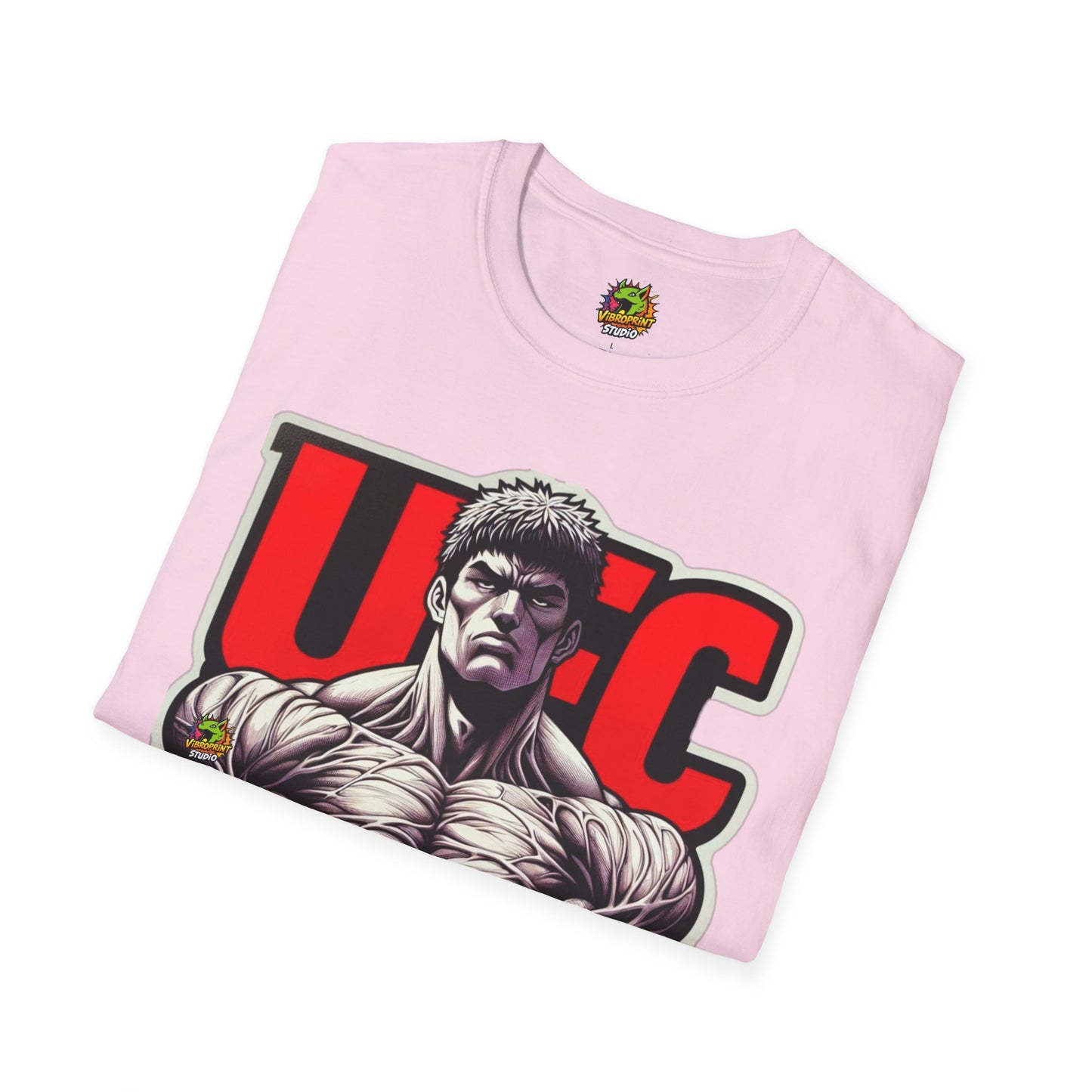 UFC T Shirt | Unleash Fierce Confidence | UFC Tee with Baki Anime Strength for Fitness Fans