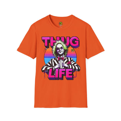 | - Beetlejuice Shirt | Thug Life Inspired T-Shirt | Halloween Horror Graphic Tee | Funny Beetlejuice Shirt - premium material. limited stock. Order yours now and stand out with this exclusive piece!