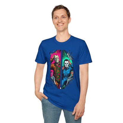 Picnic - Michael Myers Vintage Shirt | Jason Voorhees Funny Picnic Scene Tee - custom-made. limited stock. Order yours now and stand out with this exclusive piece!