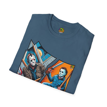 Michael Myers Vintage Shirt | Jason & Michael Halloween Picnic Tee