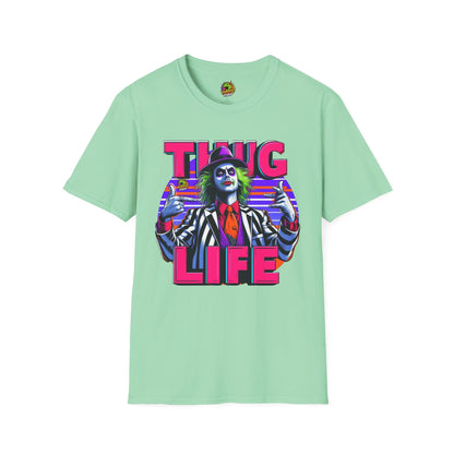 Thug - Beetlejuice Shirt | Thug Life Graphic Shirt | Funny Halloween Beetlejuice Tee - custom-made. perfect gift idea. Order yours now and stand out with this exclusive piece!