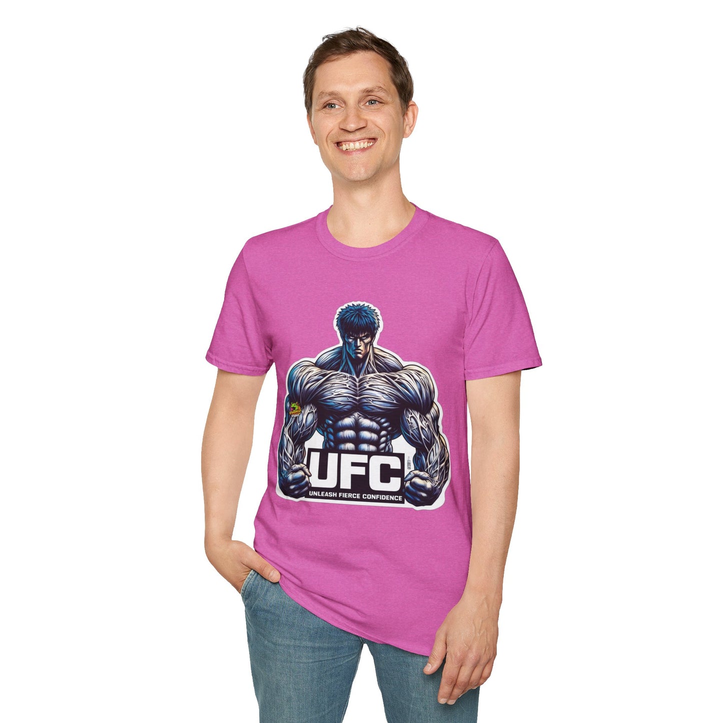 UFC T Shirt | Unleash Fierce Confidence | Motivational UFC Tee with Baki Anime Inspiration for Gym