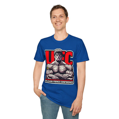 Fans - UFC T Shirt | Unleash Fierce Confidence | UFC Tee with Baki Anime Strength for Fitness Fans - custom-made. perfect gift idea. Order yours now and stand out with this exclusive piece!