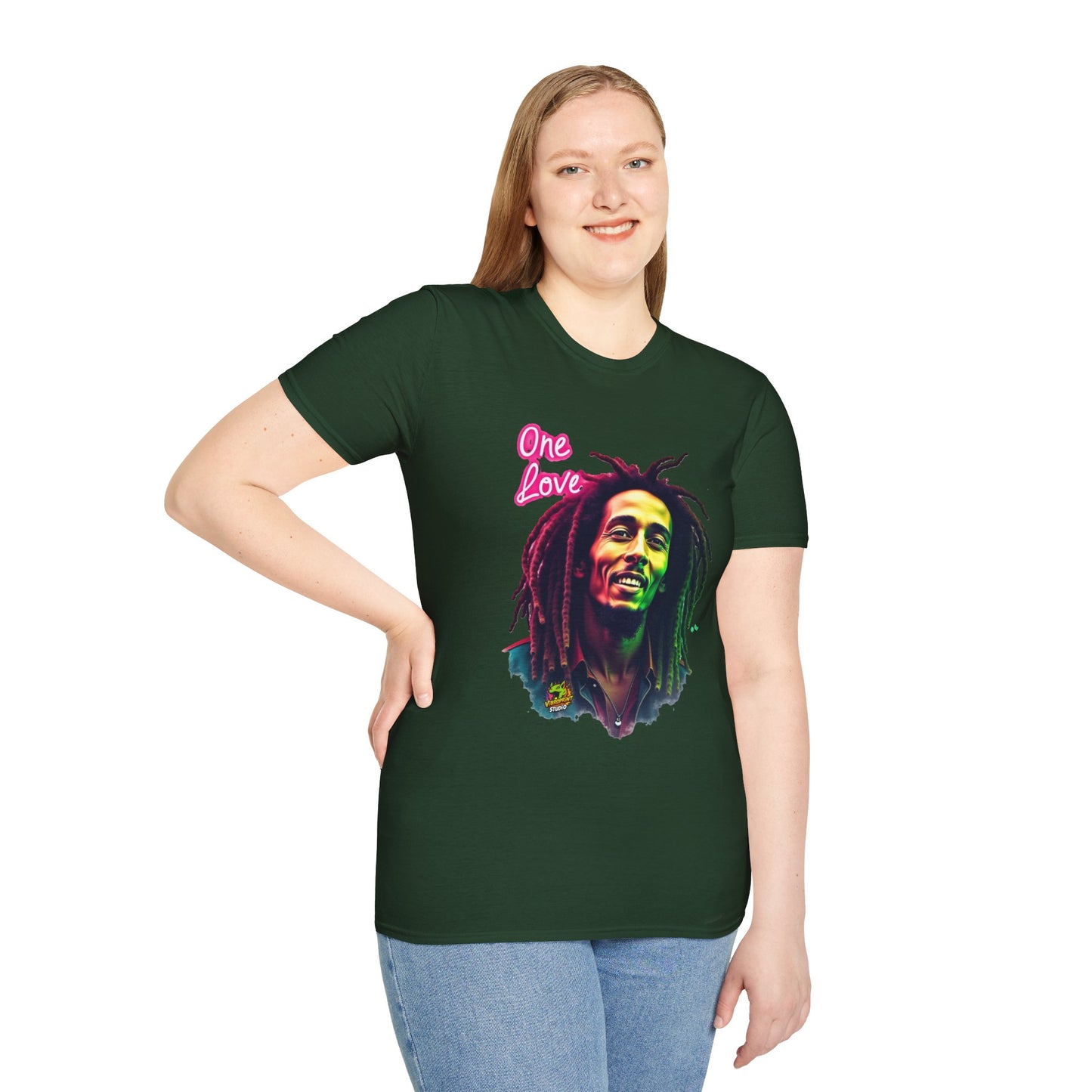 Bob Marley T-Shirt - Lion of Judah - VibroPrint Studio