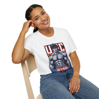 Motivational - UFC T Shirt | Unleash Fierce Confidence | Motivational UFC Tee with Baki Anime Strength - custom-made. perfect gift idea. Order yours now and stand out with this exclusive piece!