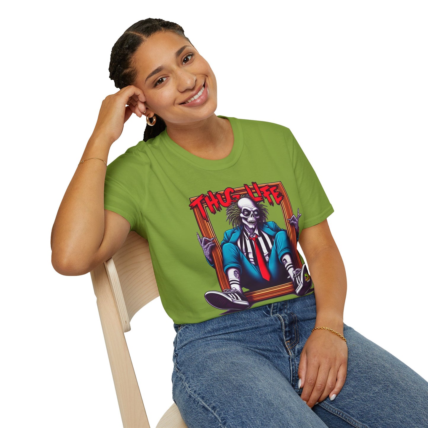 high-quality - Beetlejuice Shirt | Thug Life Inspired Tee | Halloween Graphic T-Shirt | Spooky Beetlejuice Style - custom-made. perfect gift idea. Order yours now and stand out with this exclusive piece!