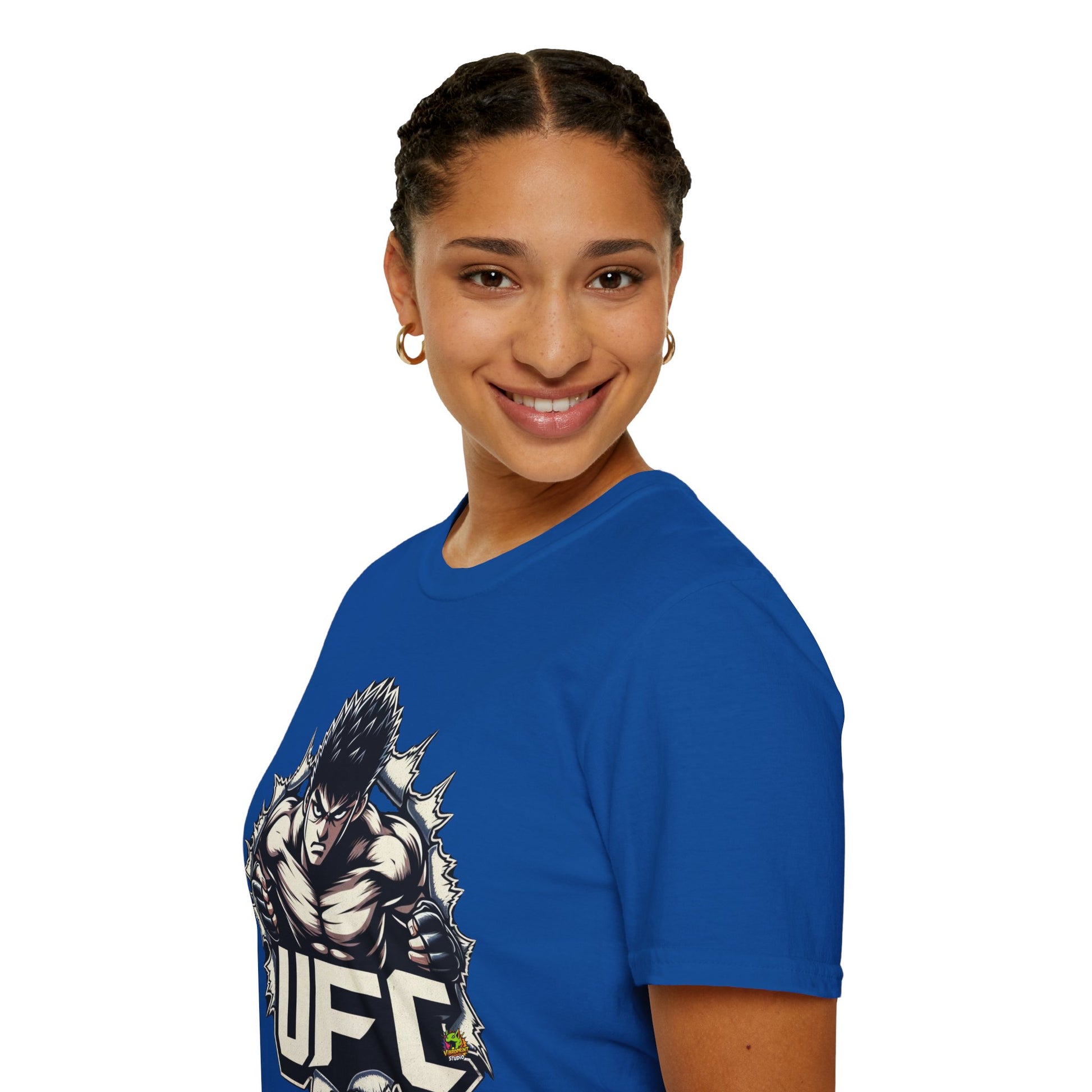 Halloween graphic tee - UFC T Shirt | Motivational UFC Tee | Unleash Fierce Confidence in Fitness - comfortable fit. unique graphic tee featuring iconic horror characters. Order yours now and stand out with this exclusive piece!