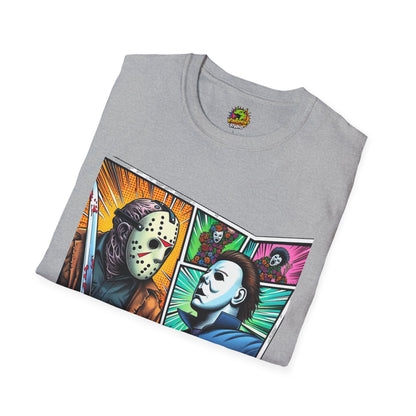 product - Jason Voorhees & Michael Myers Shirt | Funny Vintage Halloween Tee - custom-made. limited stock. Order yours now and stand out with this exclusive piece!