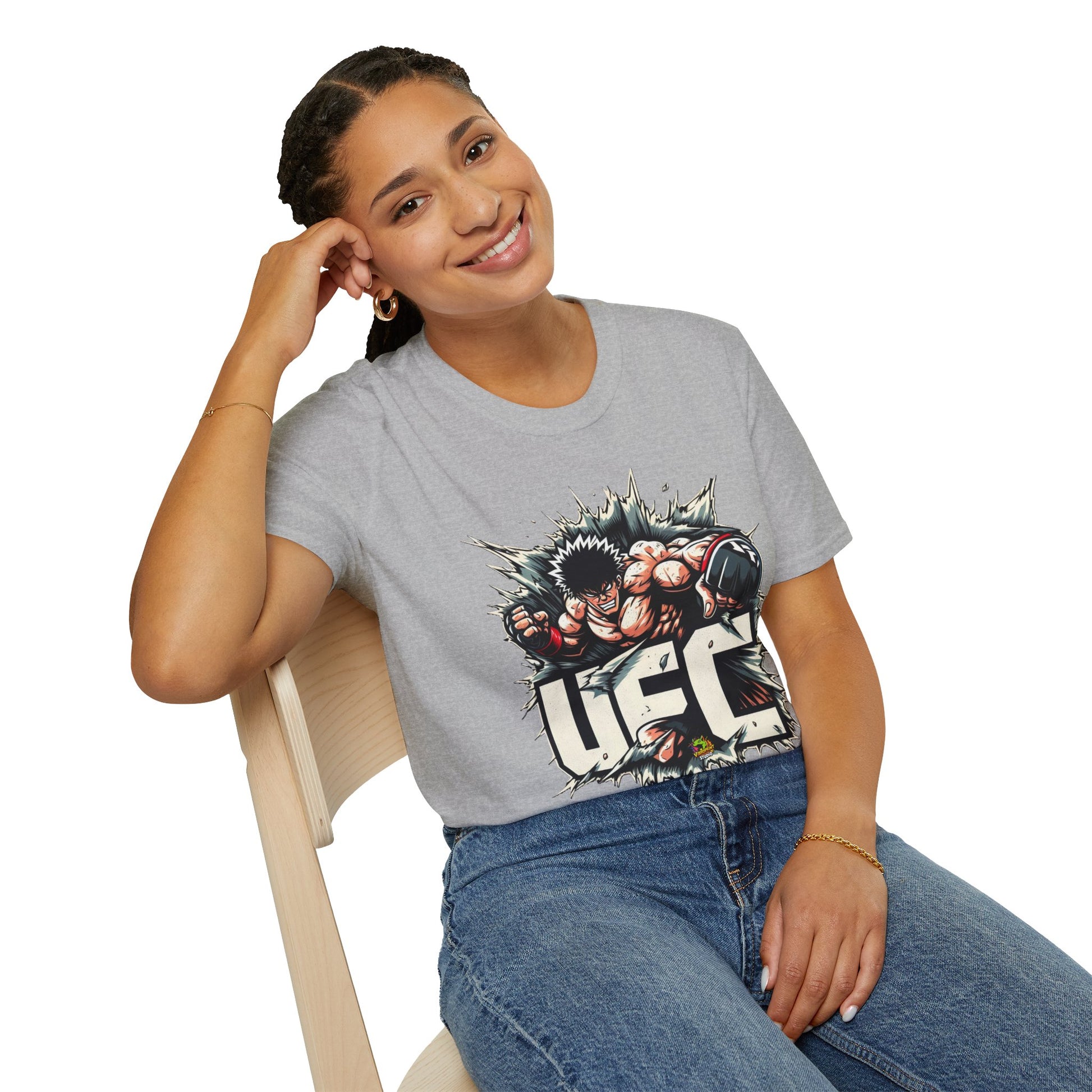 spooky season fashion - UFC T Shirt | Unleash Fierce Confidence | UFC Tee Shirts for Gym & Anime Lovers - perfect for Halloween lovers. perfect Halloween gift for fans of horror culture. Order yours now and stand out with this exclusive piece!