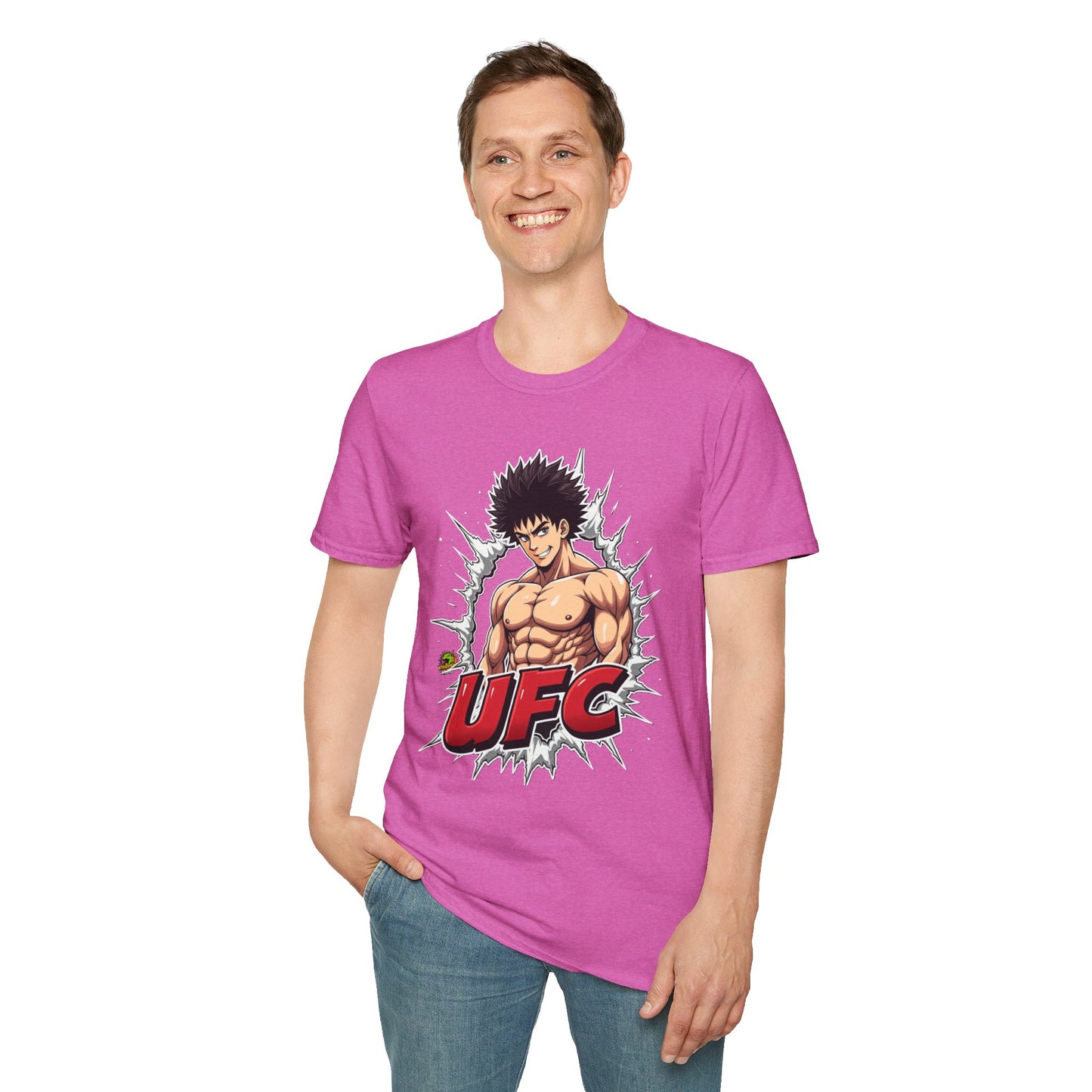 UFC T Shirt | Unleash Fierce Confidence | Motivational UFC Tee with Baki Anime Elements