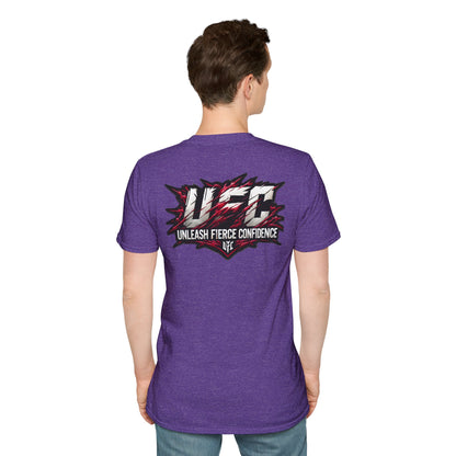 UFC T Shirt | Unleash Fierce Confidence | UFC Tee with Baki Anime Elements for Fitness Enthusiasts