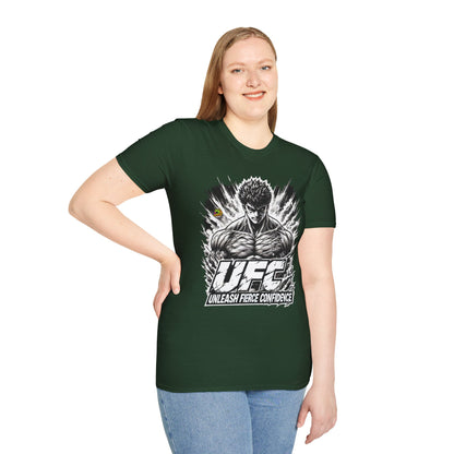 UFC T Shirt | Unleash Fierce Confidence | UFC Tee with Baki Anime T Shirt Motivation