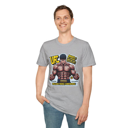 UFC T Shirt | Unleash Fierce Confidence | Motivational UFC Tee with Baki Anime Elements