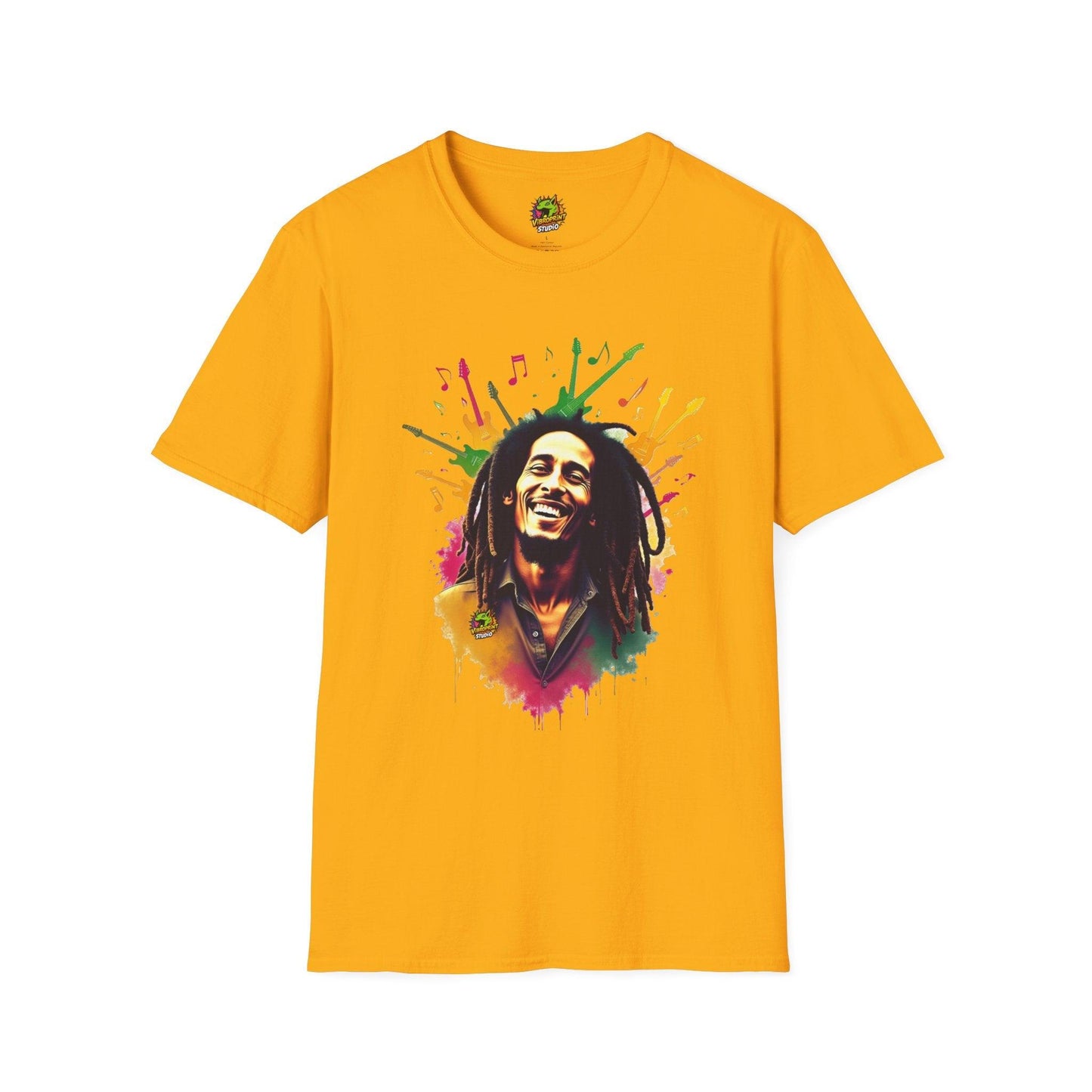 T-Shirt - Bob Marley T-Shirt - Vibrant Rasta Energy - custom-made. perfect gift idea. Order yours now and stand out with this exclusive piece!