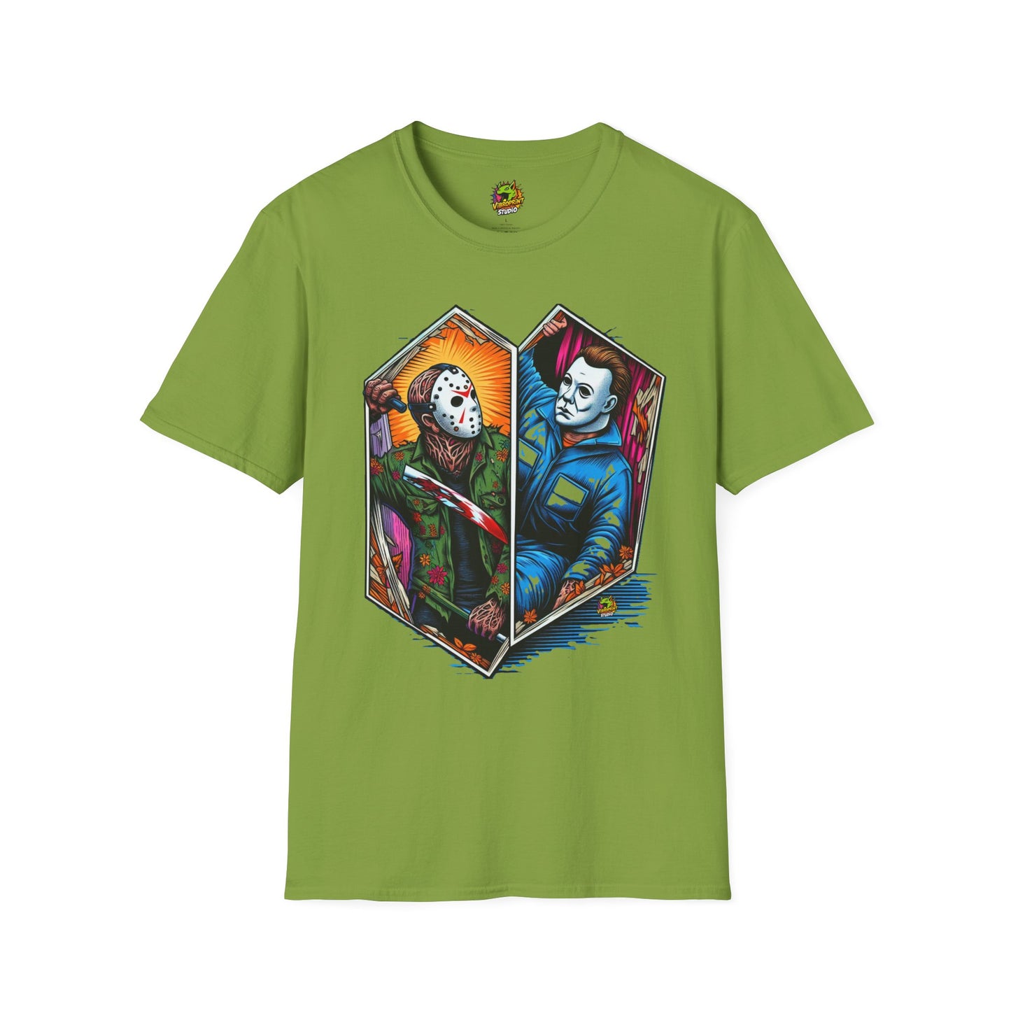 Michael - Jason & Michael Funny Halloween T-Shirt | Michael Myers Vintage Tee - custom-made. perfect gift idea. Order yours now and stand out with this exclusive piece!