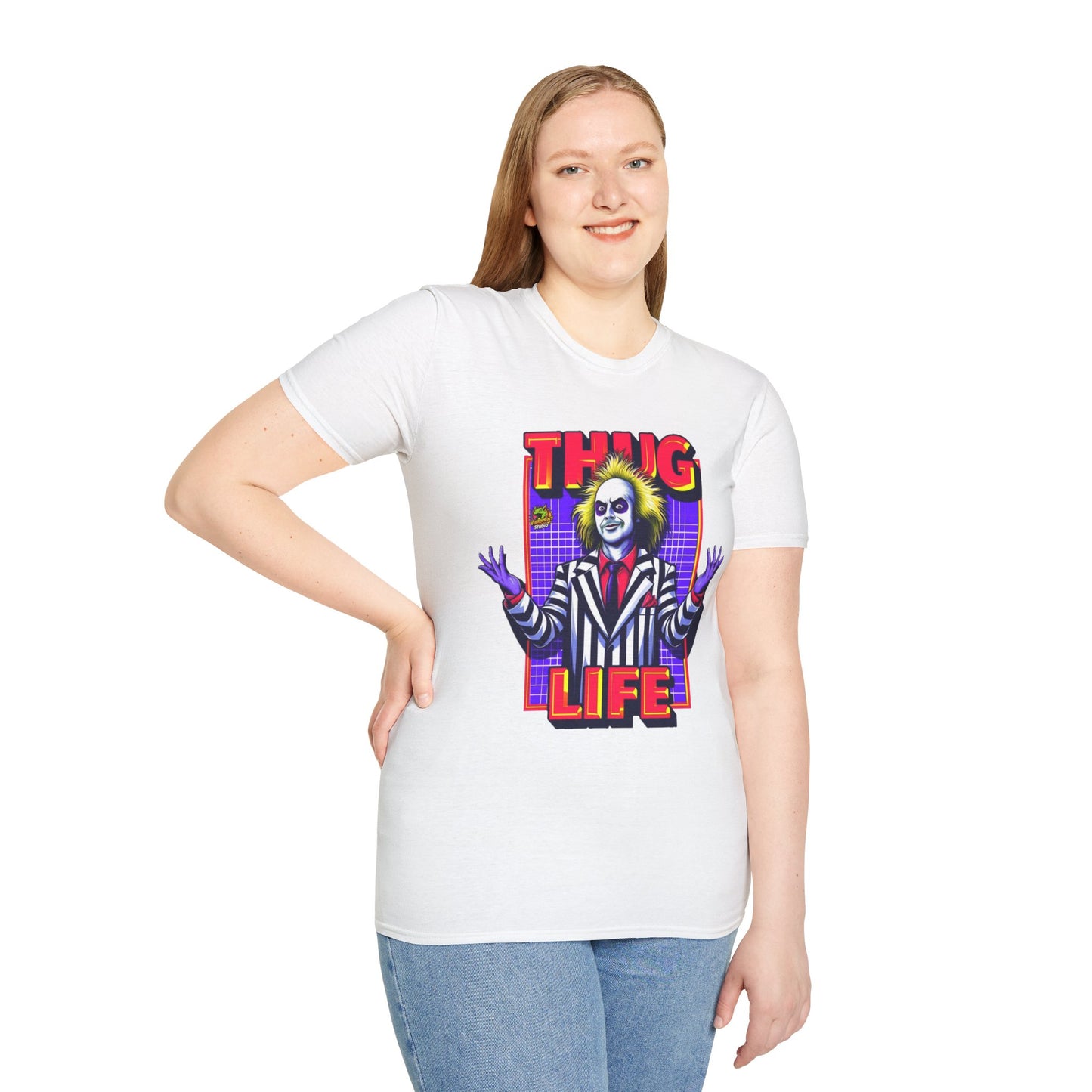 Beetlejuice - Beetlejuice Shirt | Halloween Thug Life Tee | Classic Beetlejuice Graphic T-Shirt - custom-made. limited stock. Order yours now and stand out with this exclusive piece!