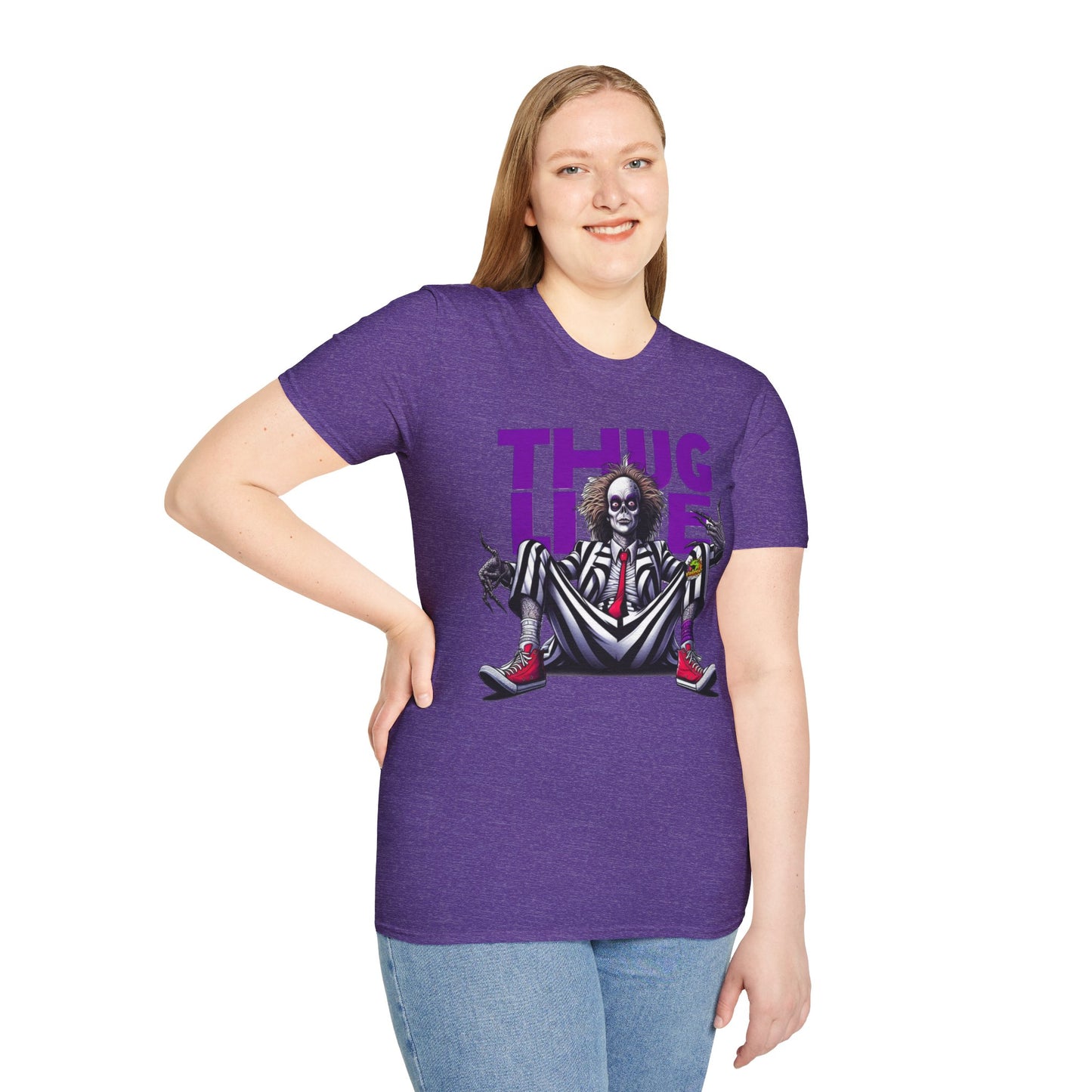 Halloween - Beetlejuice Shirt | Thug Life Halloween Tee | Classic Beetlejuice Graphic T-Shirt for Fans - custom-made. limited stock. Order yours now and stand out with this exclusive piece!