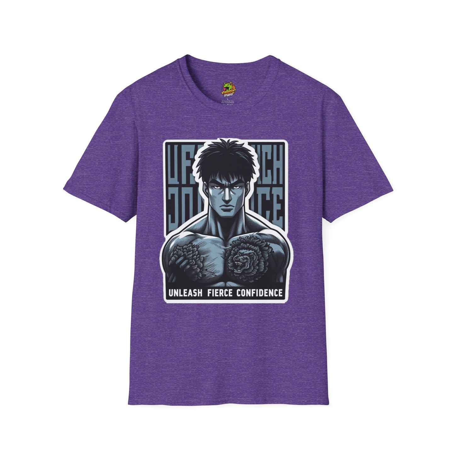 Anime - UFC T Shirt | Unleash Fierce Confidence | UFC Tee with Baki Anime T Shirt for motivation Inspiration - premium material. perfect gift idea. Order yours now and stand out with this exclusive piece!