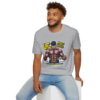 UFC T Shirt | Unleash Fierce Confidence | Motivational UFC Tee with Baki Anime Elements