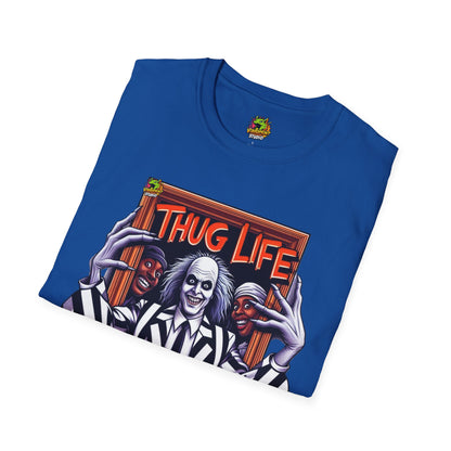 Halloween - Beetlejuice Shirt | Thug Life Graphic Tee | Funny Halloween Beetlejuice T-Shirt - premium material. limited stock. Order yours now and stand out with this exclusive piece!