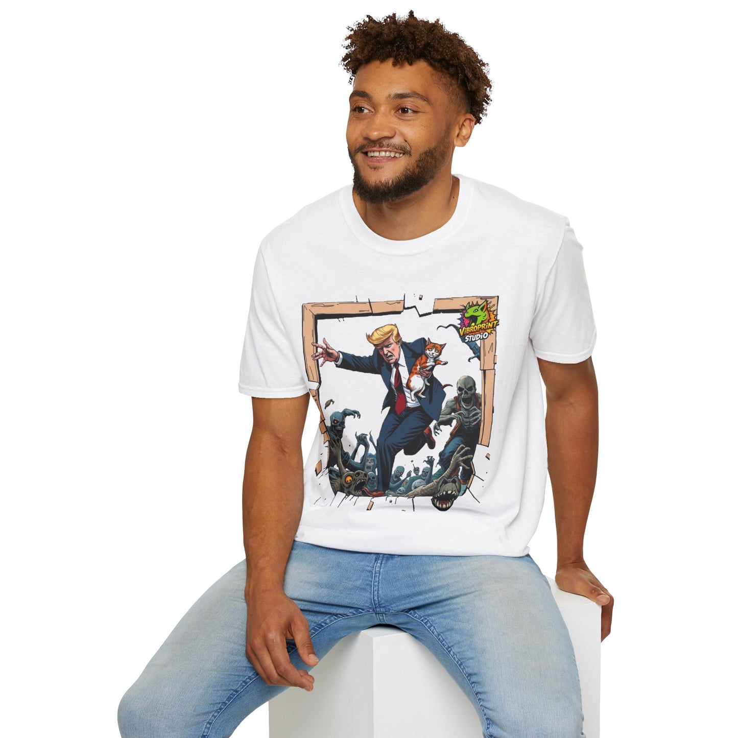 | - They're Eating the Dogs Tee | Trump Election Meme Tee | Funny Satire Graphic Shirt - premium material. limited stock. Order yours now and stand out with this exclusive piece!