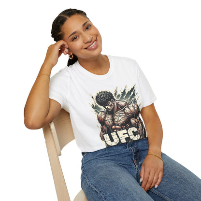 UFC T Shirt | Unleash Fierce Confidence | Motivational UFC Tee with Baki Anime Influence