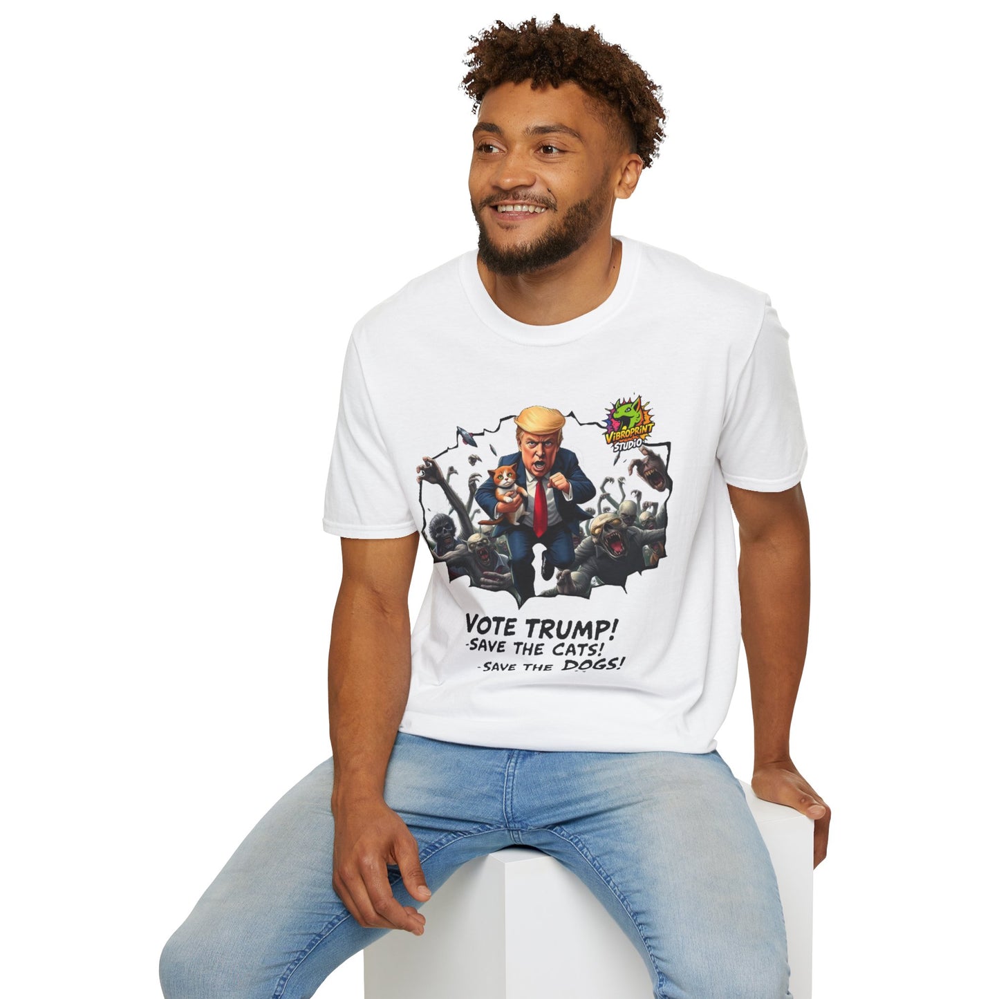 They're Eating the Dogs Tee | Satire Trump Graphic T-Shirt | Funny Election Humor Shirt