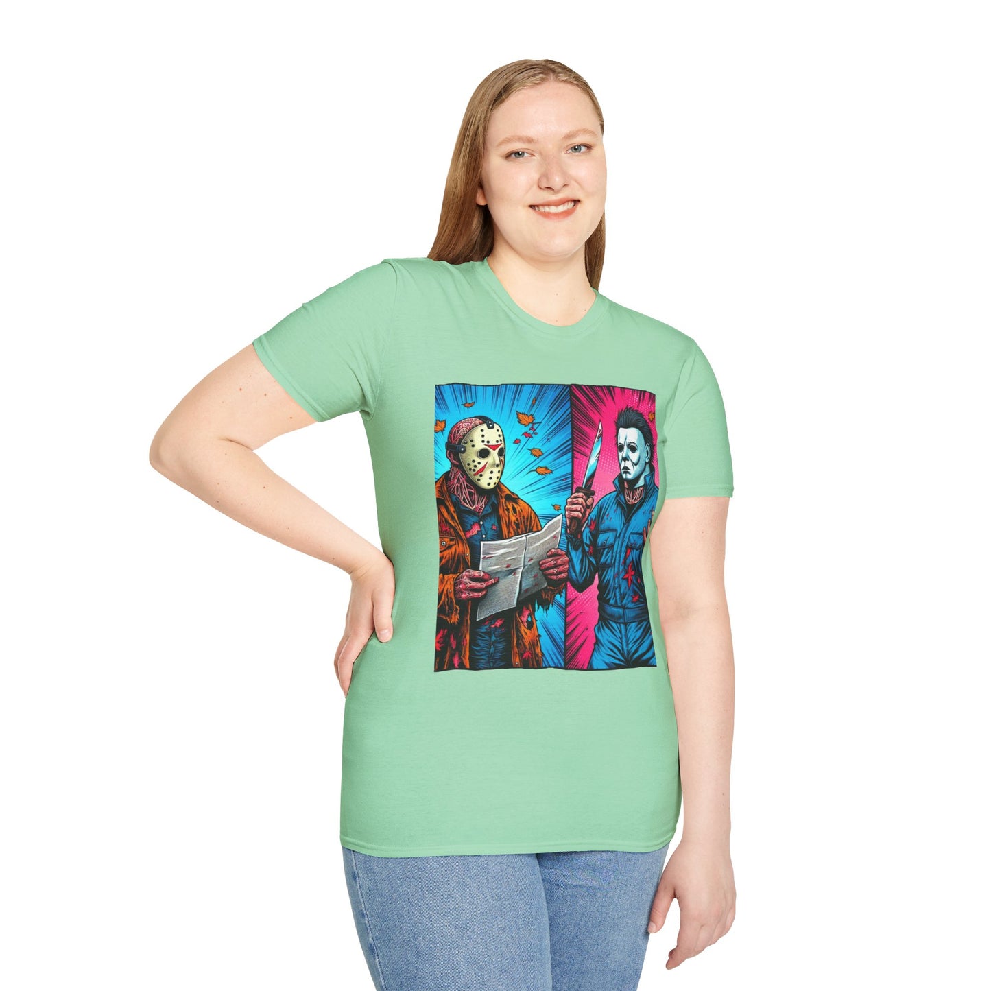 Michael Myers Vintage Tee | Jason Voorhees Funny Halloween Picnic Shirt