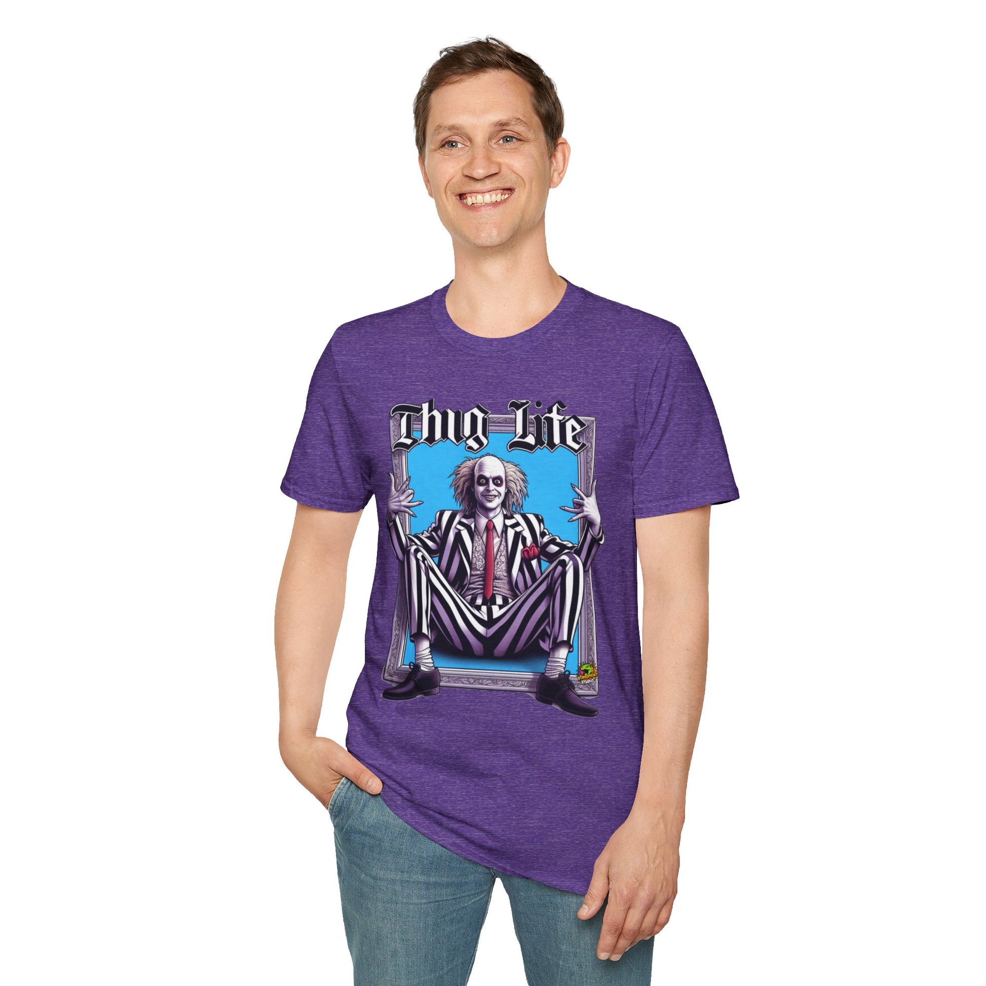 exclusive - Beetlejuice Shirt | Halloween Thug Life Tee | Spooky Beetlejuice Graphic Shirt - custom-made. perfect gift idea. Order yours now and stand out with this exclusive piece!