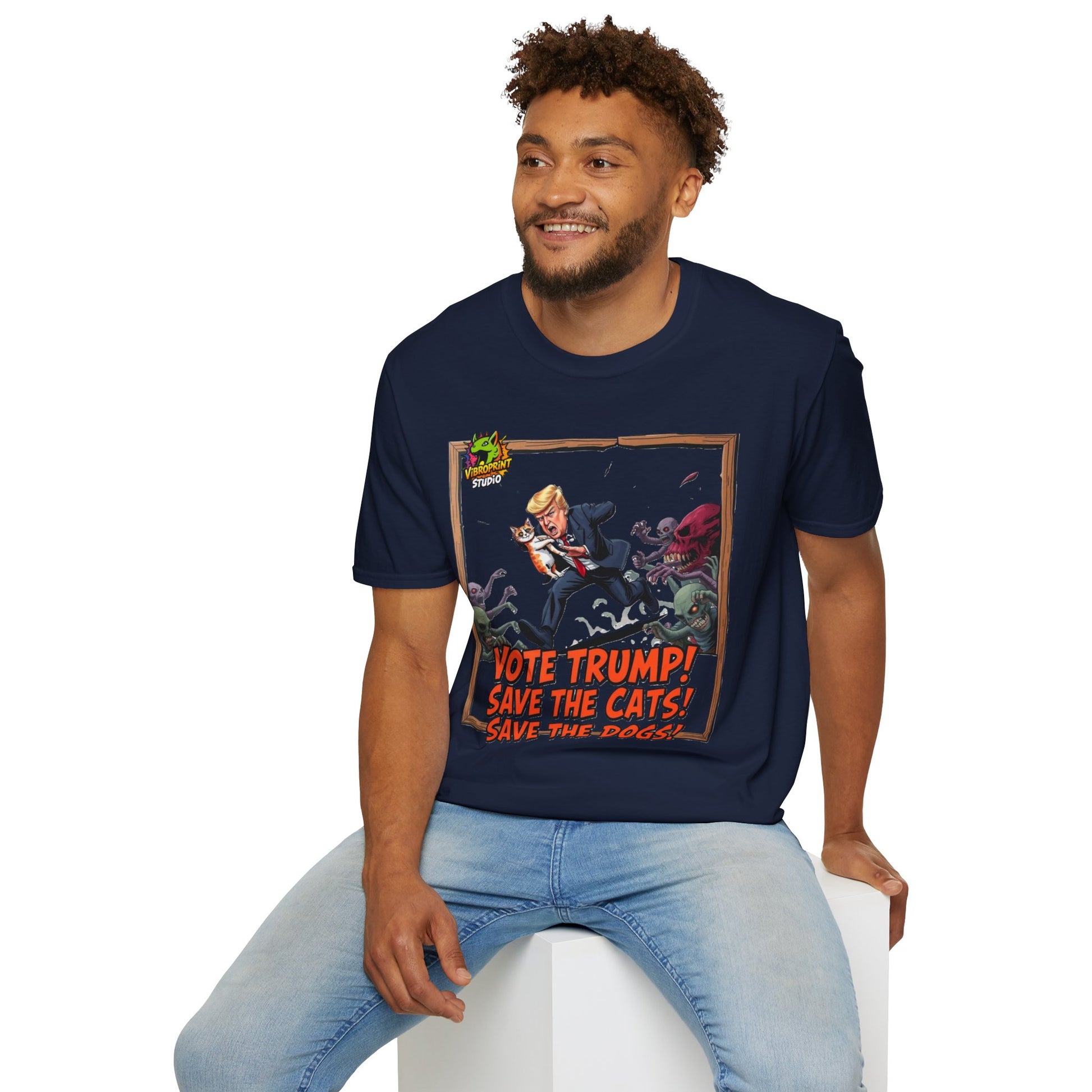 Graphic - They're Eating the Dogs Shirt | Political Humor Graphic Tee | Funny Trump Election Shirt - premium material. perfect gift idea. Order yours now and stand out with this exclusive piece!