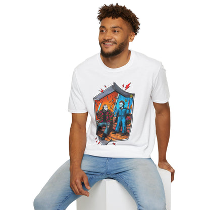 Funny - Michael Myers Shirt | Jason Voorhees Funny Picnic Halloween Tee - premium material. limited stock. Order yours now and stand out with this exclusive piece!