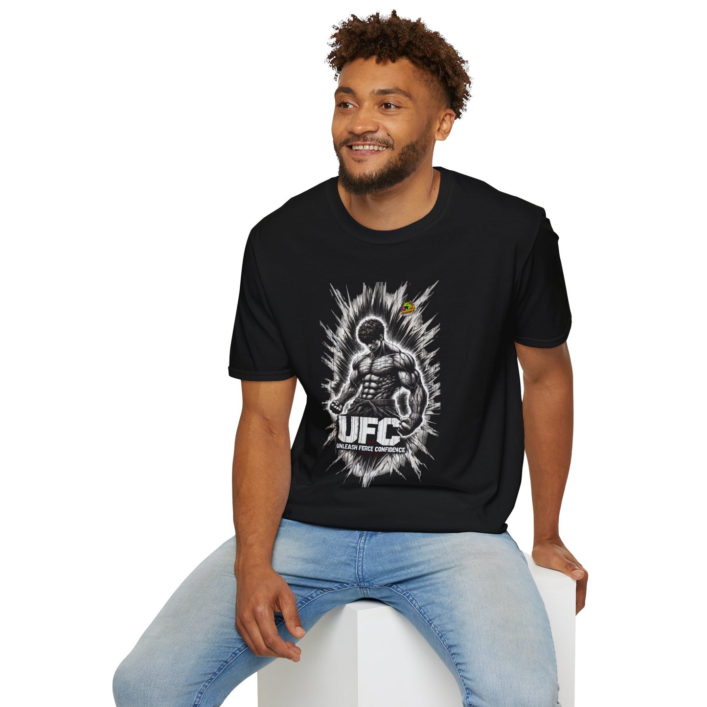 UFC - UFC T Shirt | Unleash Fierce Confidence | Motivational UFC Tee with Baki Anime T Shirt - premium material. perfect gift idea. Order yours now and stand out with this exclusive piece!