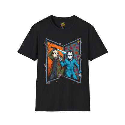 T-Shirt - Jason Voorhees & Michael Myers T-Shirt | Funny Horror Tee - premium material. perfect gift idea. Order yours now and stand out with this exclusive piece!