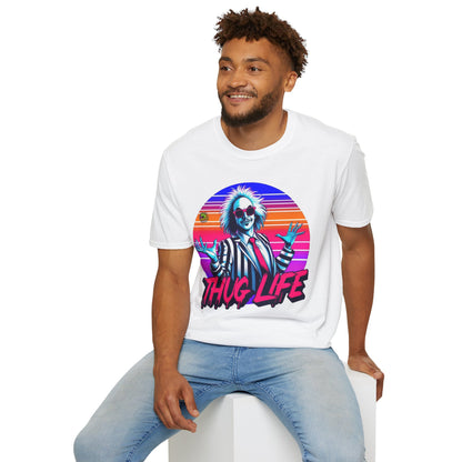 Beetlejuice - Beetlejuice Shirt | Thug Life Halloween Tee | Classic Beetlejuice Graphic Shirt - custom-made. limited stock. Order yours now and stand out with this exclusive piece!