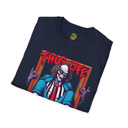 Shirt - Beetlejuice Shirt | Thug Life Inspired Tee | Halloween Graphic T-Shirt | Spooky Beetlejuice Style - custom-made. perfect gift idea. Order yours now and stand out with this exclusive piece!