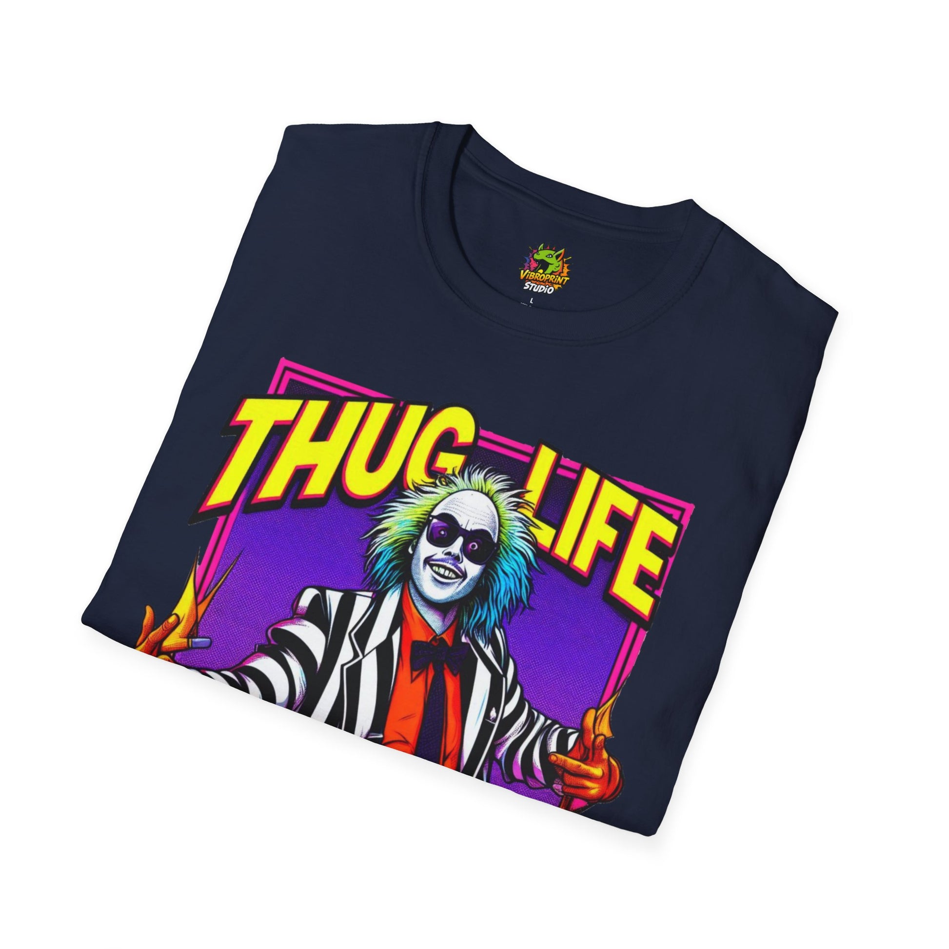 Shirt - Beetlejuice Shirt | Thug Life Halloween T-Shirt | Creepy Beetlejuice Graphic Tee - premium material. limited stock. Order yours now and stand out with this exclusive piece!