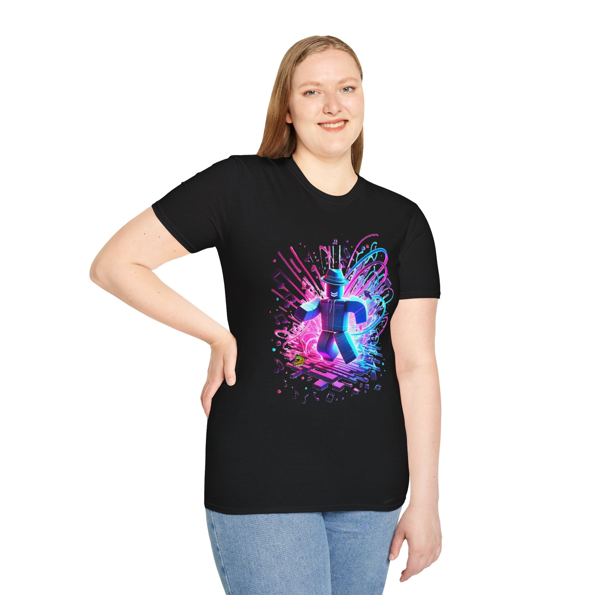 exclusive - Roblox T-Shirt - Neon Block Party - premium material. limited stock. Order yours now and stand out with this exclusive piece!