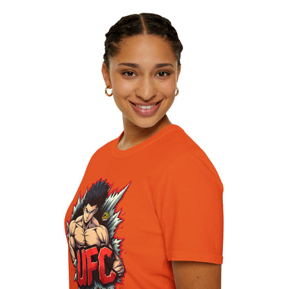 UFC T Shirt | Unleash Fierce Confidence | UFC Tee with Baki Anime Inspiration for Gym