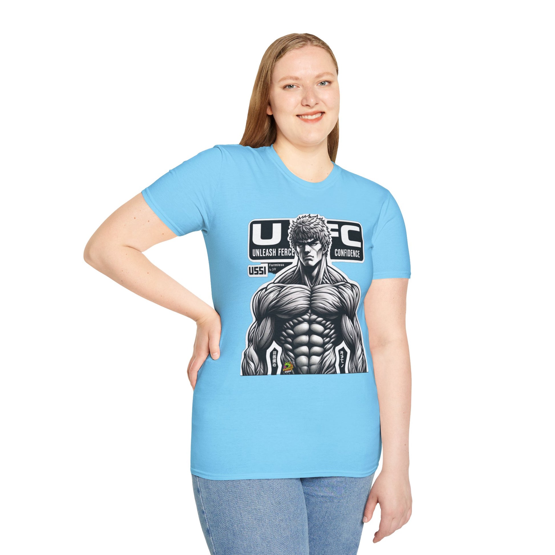 by - UFC T Shirt | Unleash Fierce Confidence | UFC Tee Inspired by Baki Anime T Shirt for Fitness Lovers - premium material. perfect gift idea. Order yours now and stand out with this exclusive piece!