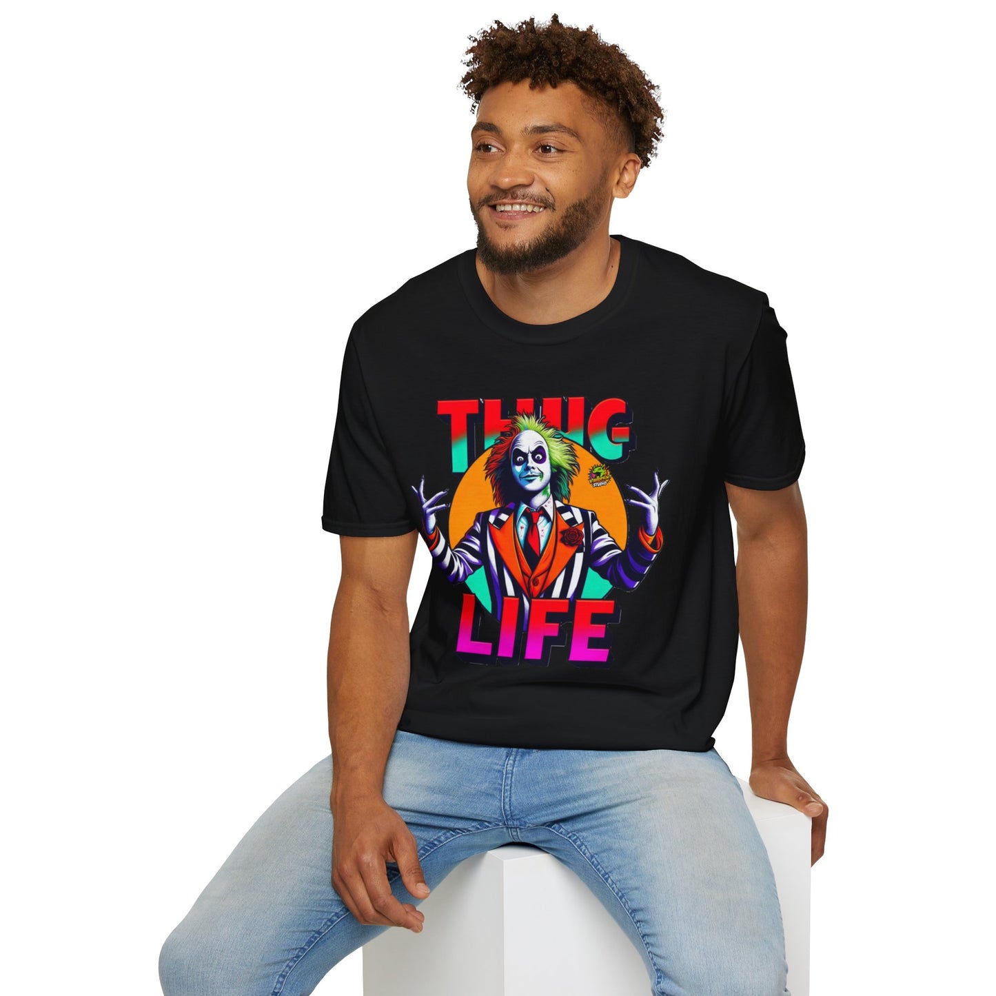 Life - Beetlejuice Shirt | Thug Life Halloween T-Shirt | Creepy Beetlejuice Graphic Tee - premium material. perfect gift idea. Order yours now and stand out with this exclusive piece!