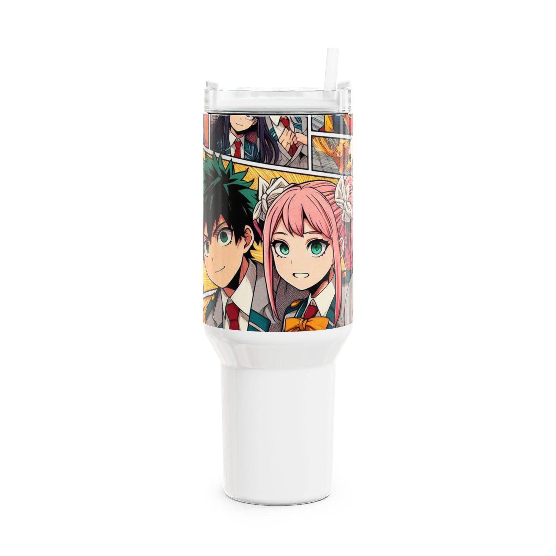 Stanley cup | Anime Geek Drinkware | Colorful Cartoon Tumbler for Fans - High Quality Image