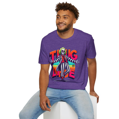 high-quality - Beetlejuice Shirt | Funny Thug Life Halloween Tee | Classic Beetlejuice T-Shirt for Fans - premium material. limited stock. Order yours now and stand out with this exclusive piece!