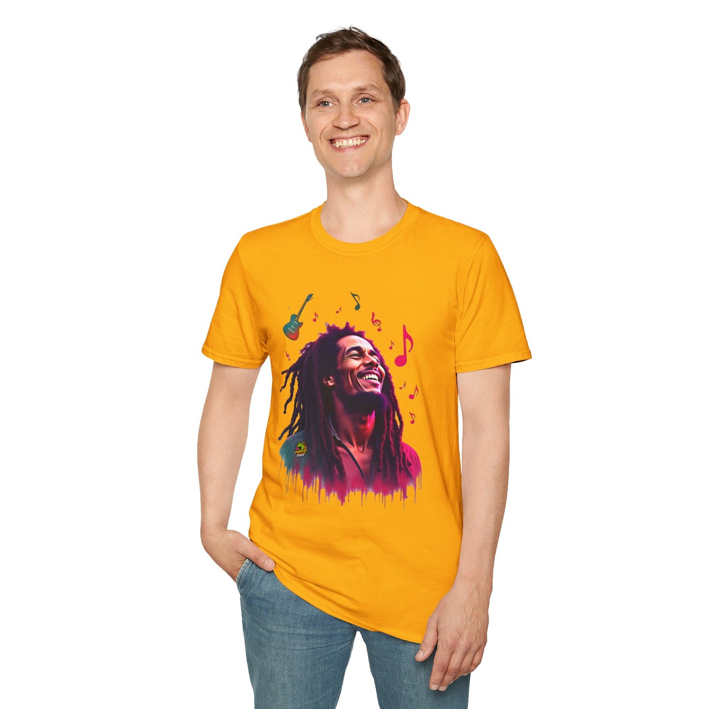 Bob Marley T-Shirt - Vibrant Rasta Revolution