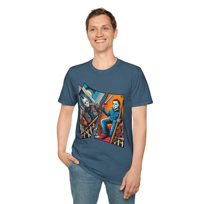 Michael Myers Vintage Shirt | Jason & Michael Halloween Picnic Tee