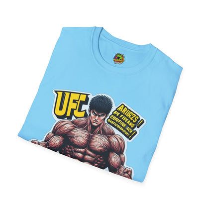 UFC T Shirt | Unleash Fierce Confidence | Motivational UFC Tee with Baki Anime Elements