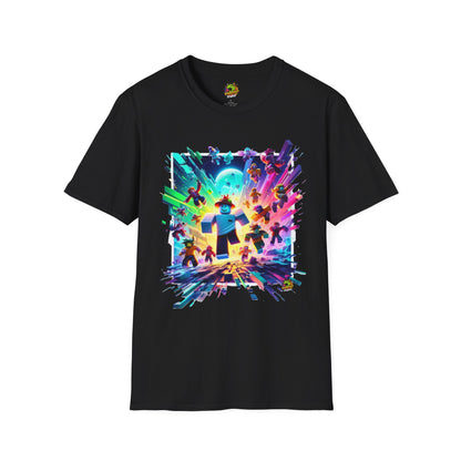 Cool Roblox Adventure Tee for Kids | Roblox Graphic T-Shirt | Roblox Clothing for Boys & Girls | Fun Gift for Roblox Fans - High Quality Image